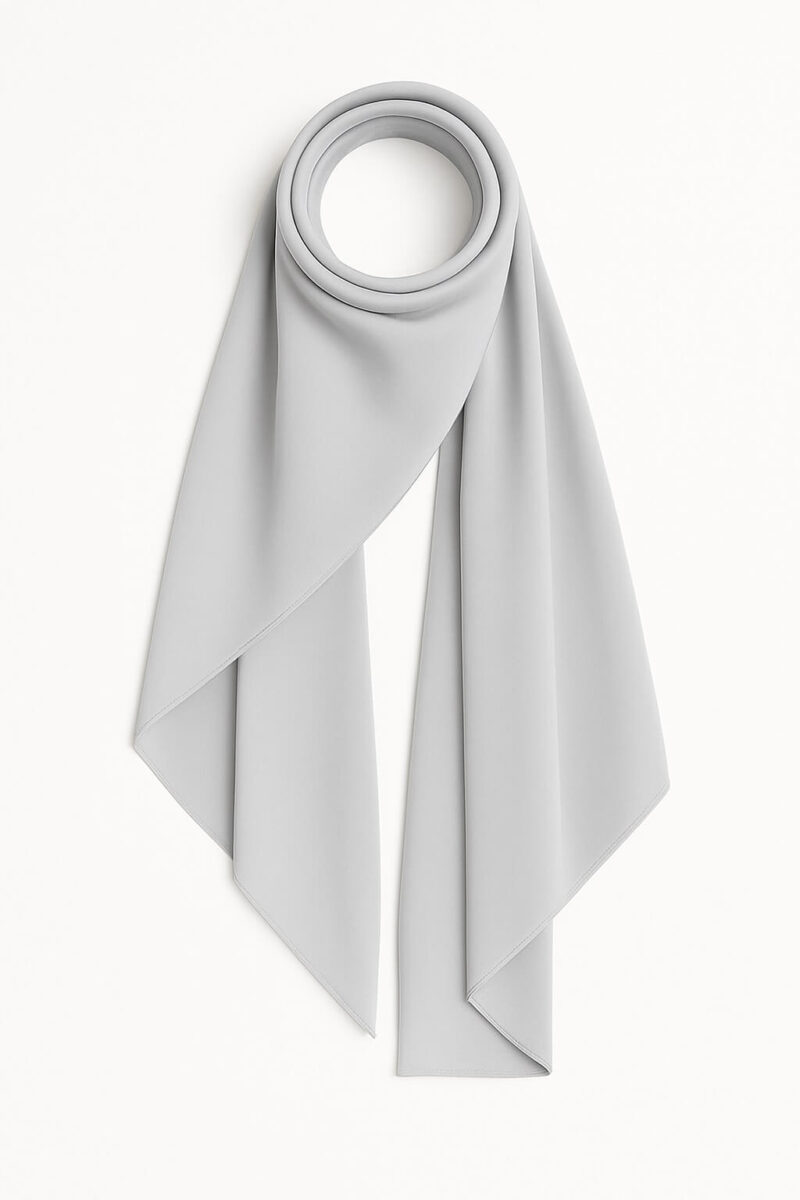 chiffon hijab hellgrau 2