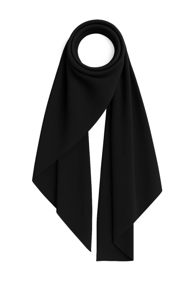 chiffon hijab schwarz