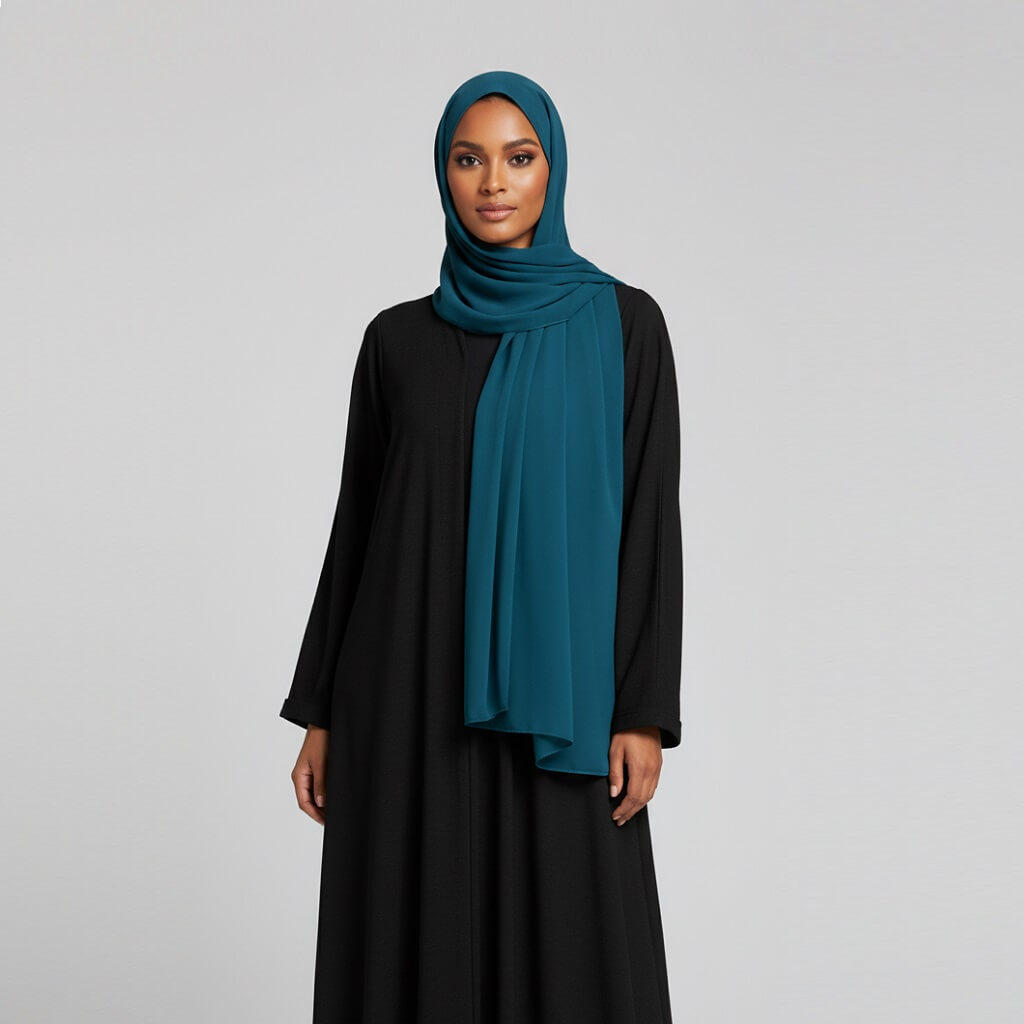 Chiffon Hijab Azureblau Chiffon Hijab Azureblau