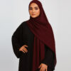Chiffon Hijab Burgunder