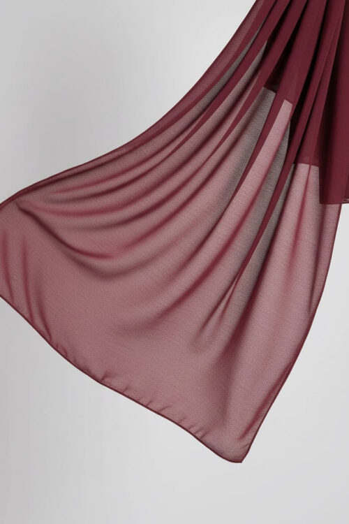 Chiffon Hijab Burgunder