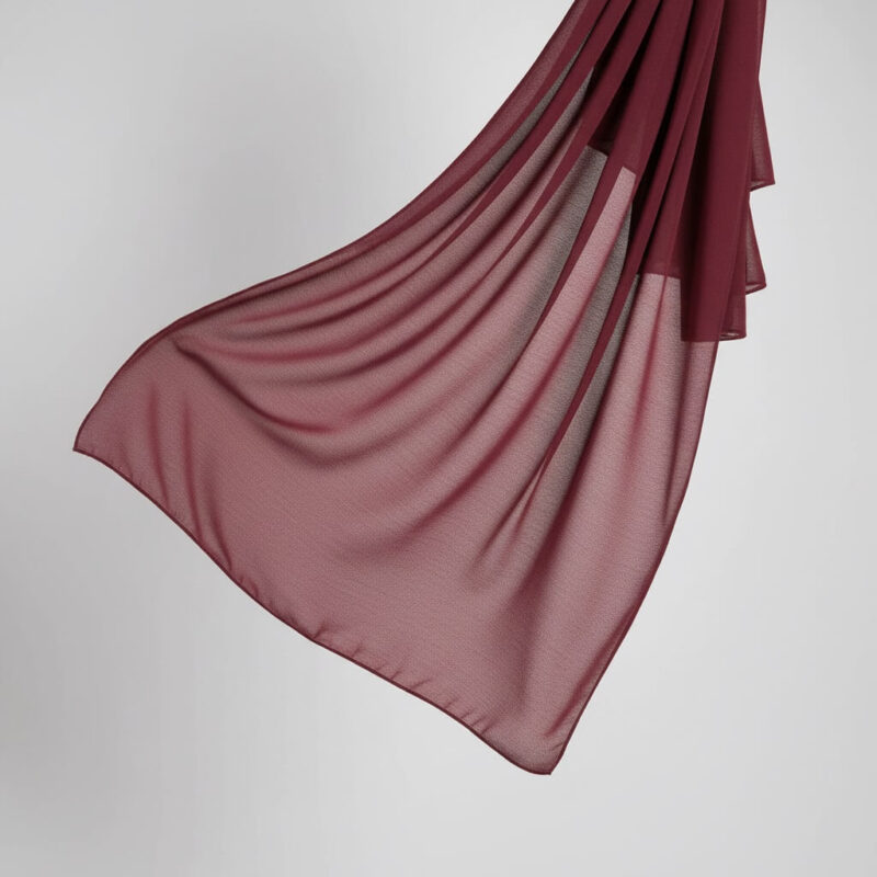 Chiffon Hijab Burgunder
