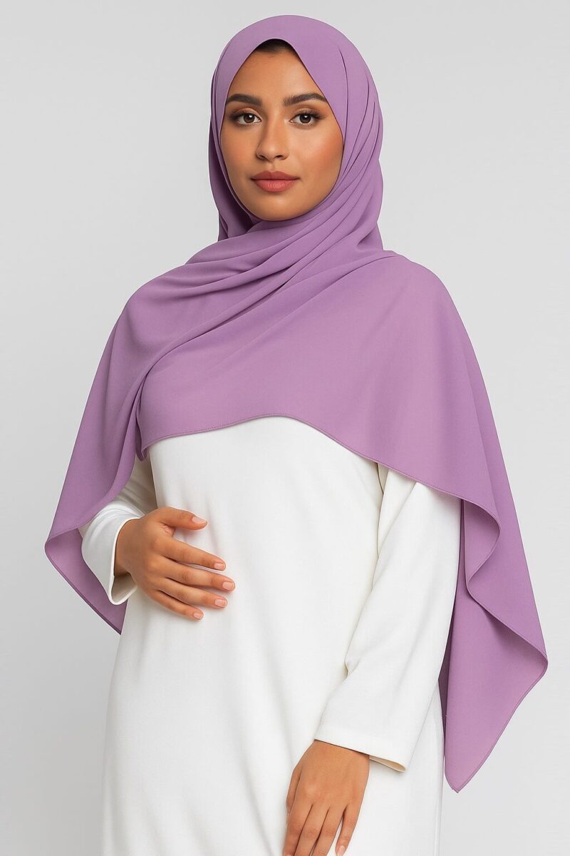 Chiffon Hijab Flieder