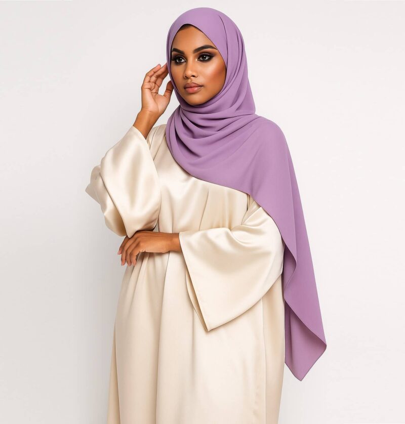 Chiffon Hijab Flieder