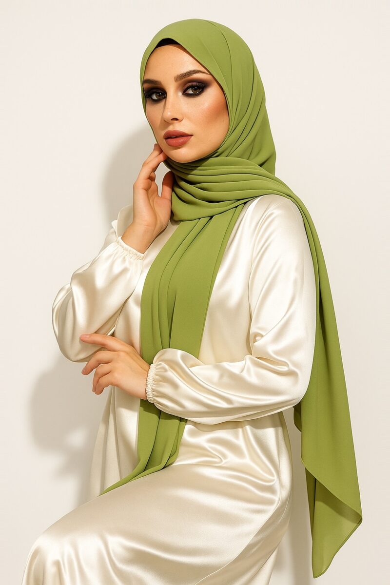 Chiffon Hijab Grün