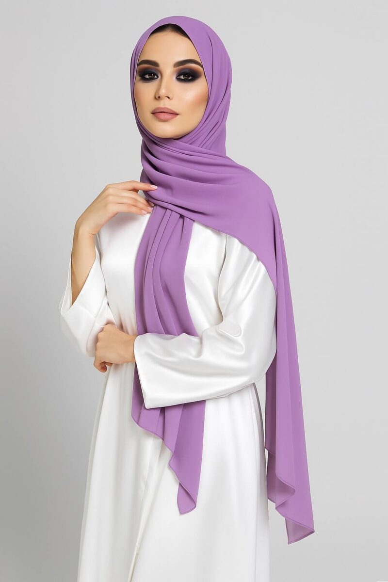 Chiffon Hijab Lila