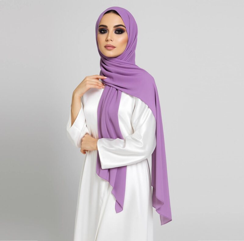 Chiffon Hijab Lila