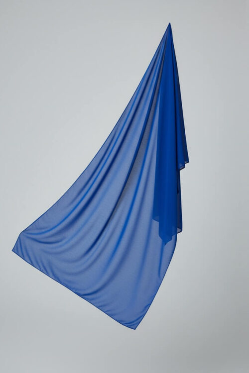 Chiffon Hijab Ozeanblau