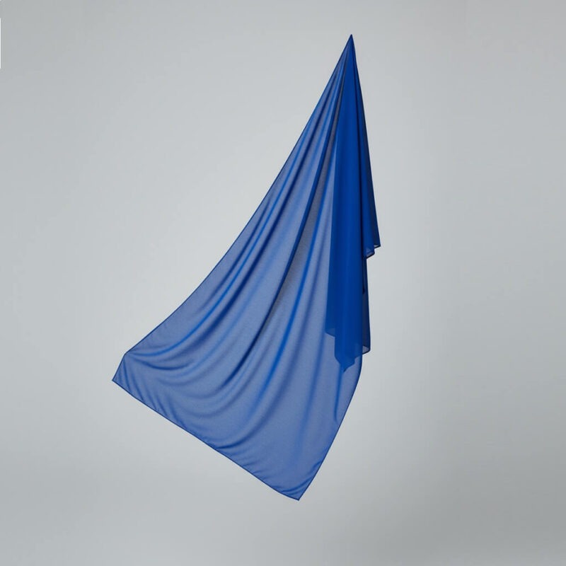 Chiffon Hijab Ozeanblau