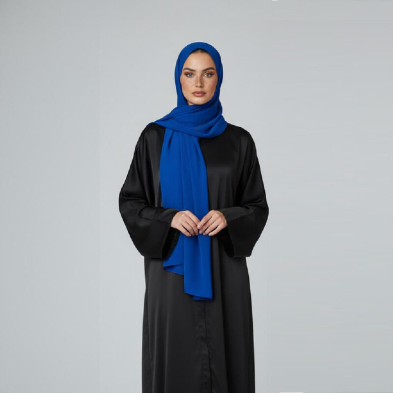 Chiffon Hijab Ozeanblau