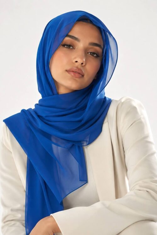 Chiffon Hijab Ozeanblau kaufen