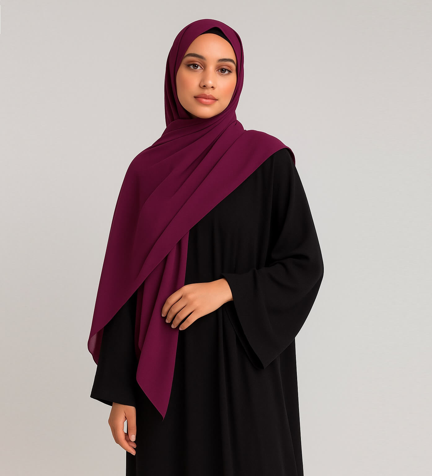 Chiffon Hijab Purple Royal