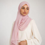 Chiffon Hijab Rosa online kaufen