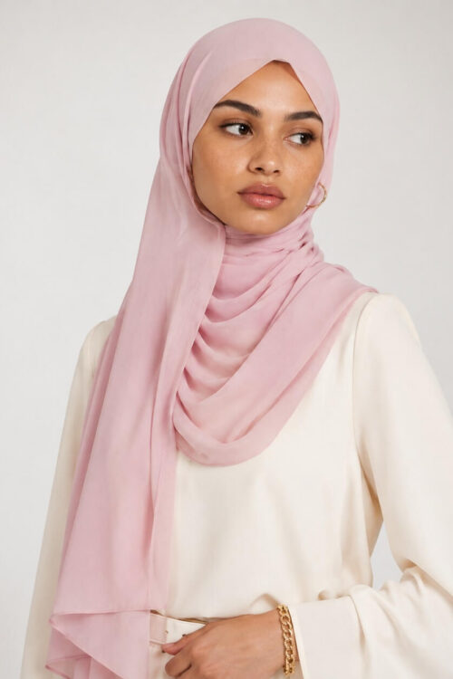Chiffon Hijab Rosa online kaufen