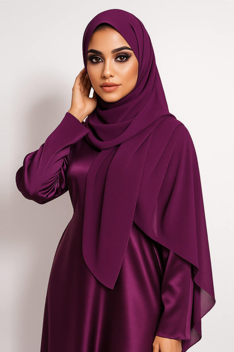 Chiffon Hijab Royal Purple