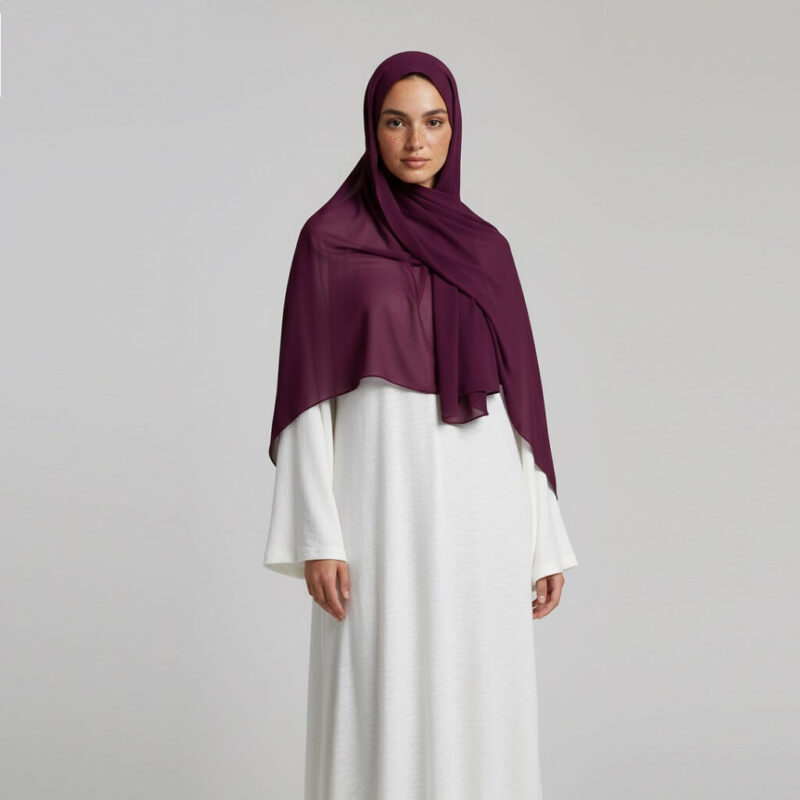 Chiffon Hijab Violett