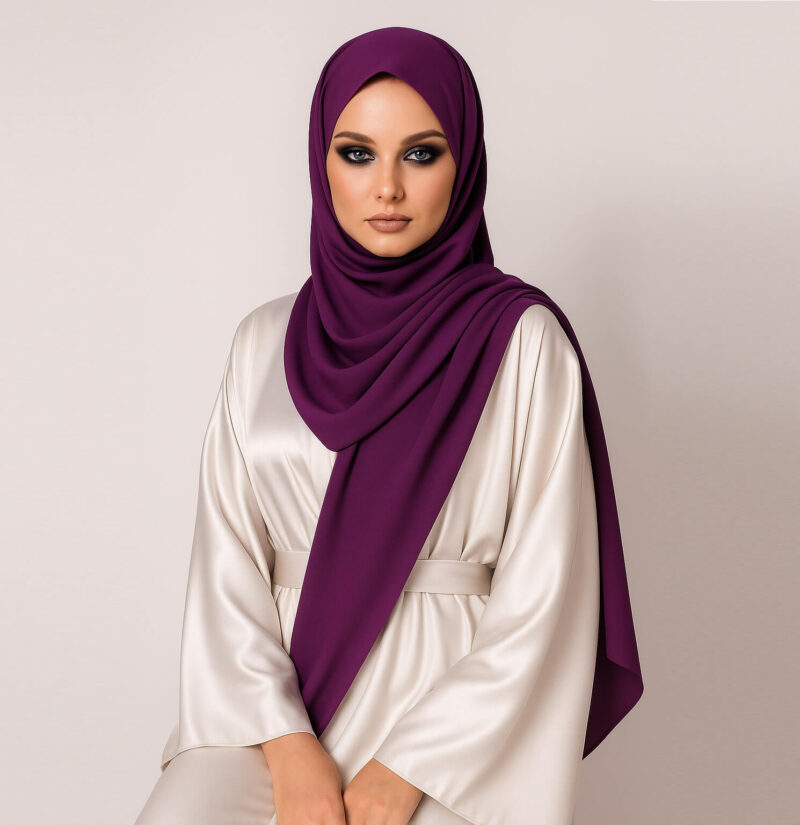 Chiffon Hijab Violett