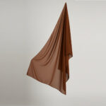 Chiffon Kopftuch Braun