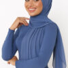 Chiffon Light Hijab Azure Blau