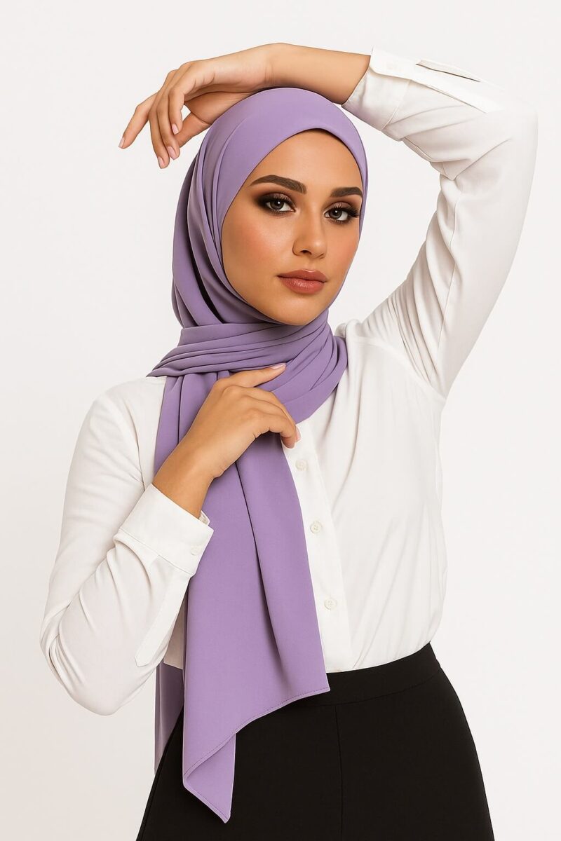 Chiffon Light Hijab Flieder