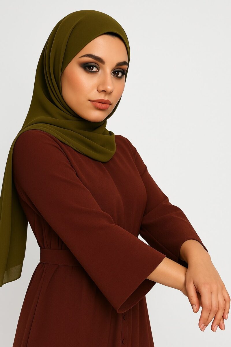 Chiffon Light Hijab Khaki