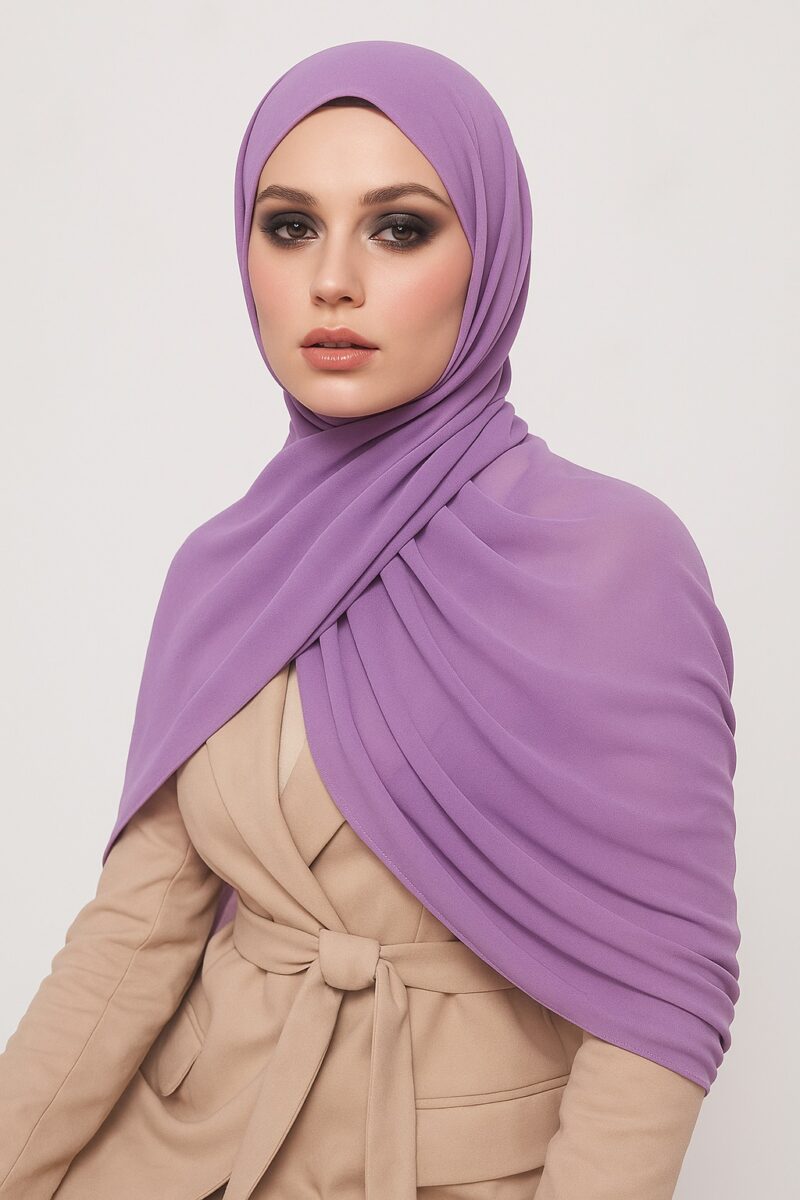 Chiffon Light Hijab Lila