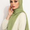 Chiffon Light Hijab Naturgrün