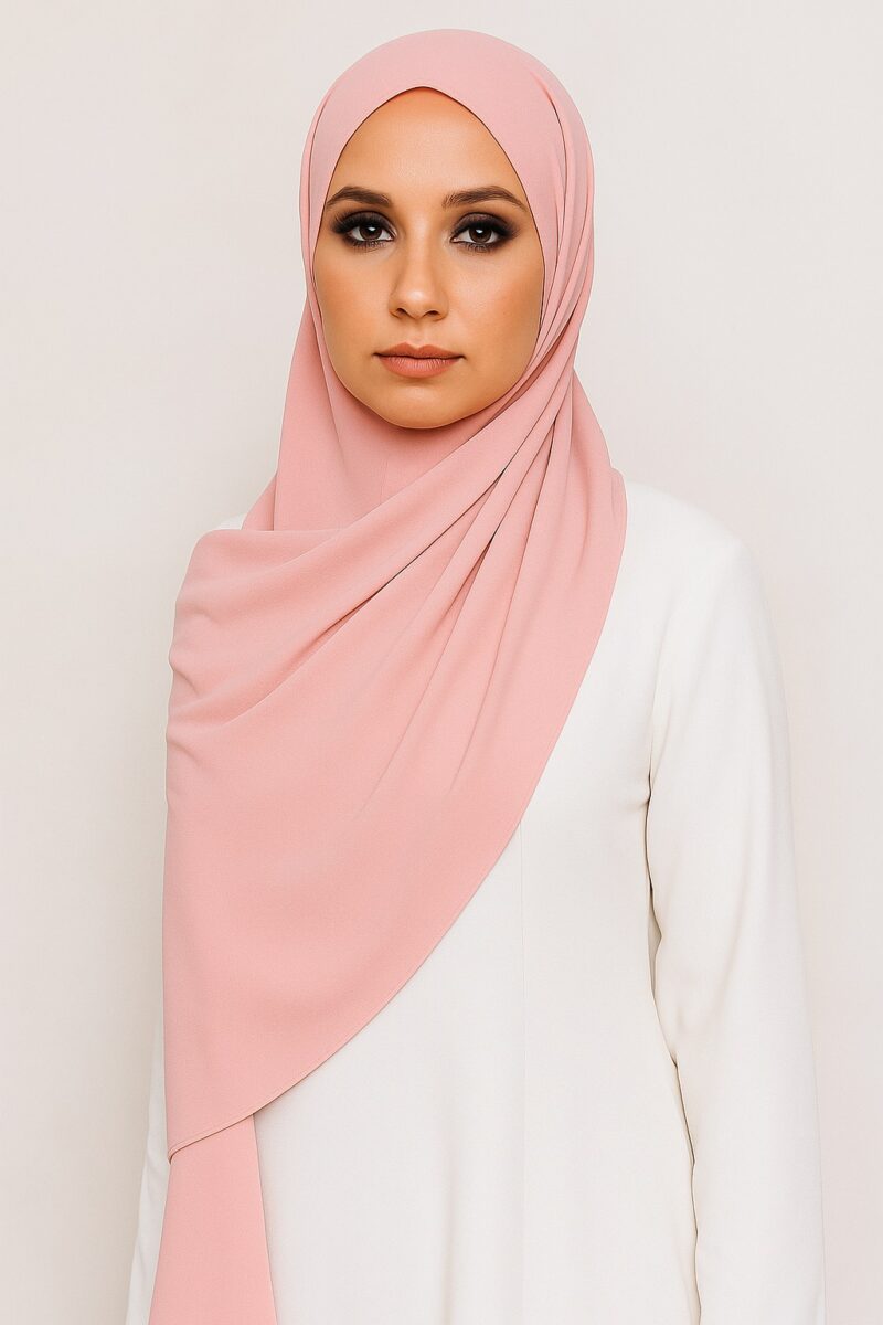 Chiffon Light Hijab Pink Blossom