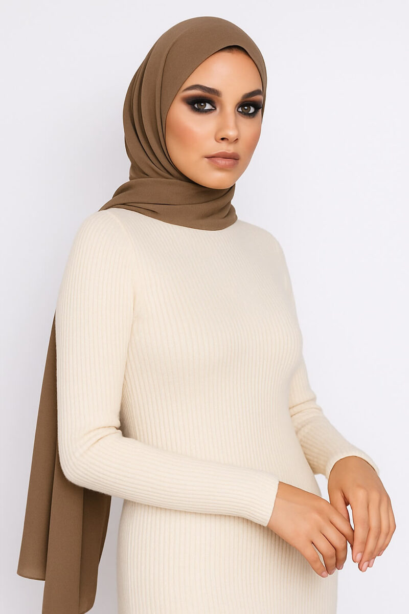 Chiffon Light Hijab Taupe