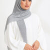 Crinkle Hijab Hellgrau