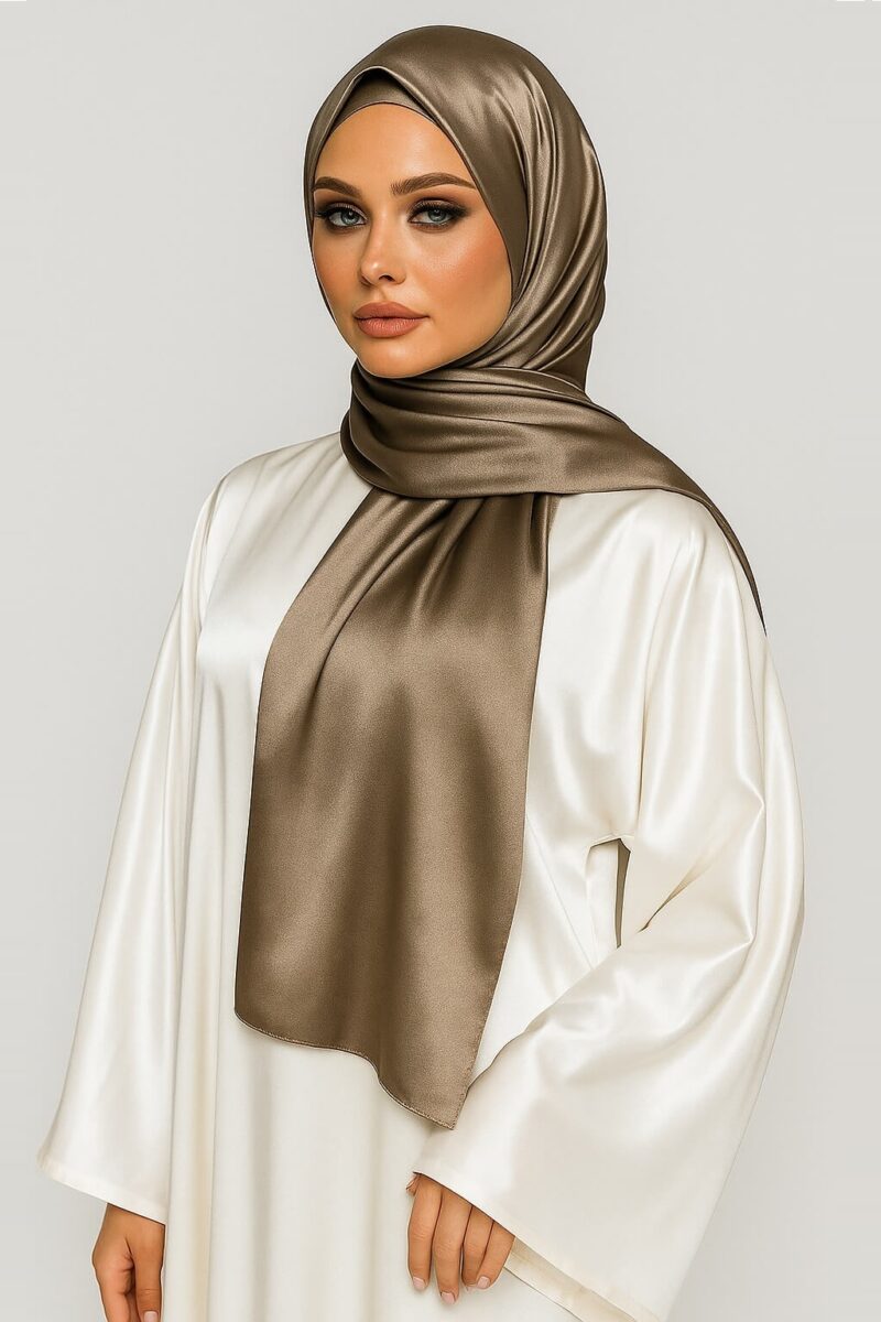 Satin Hijab Gold