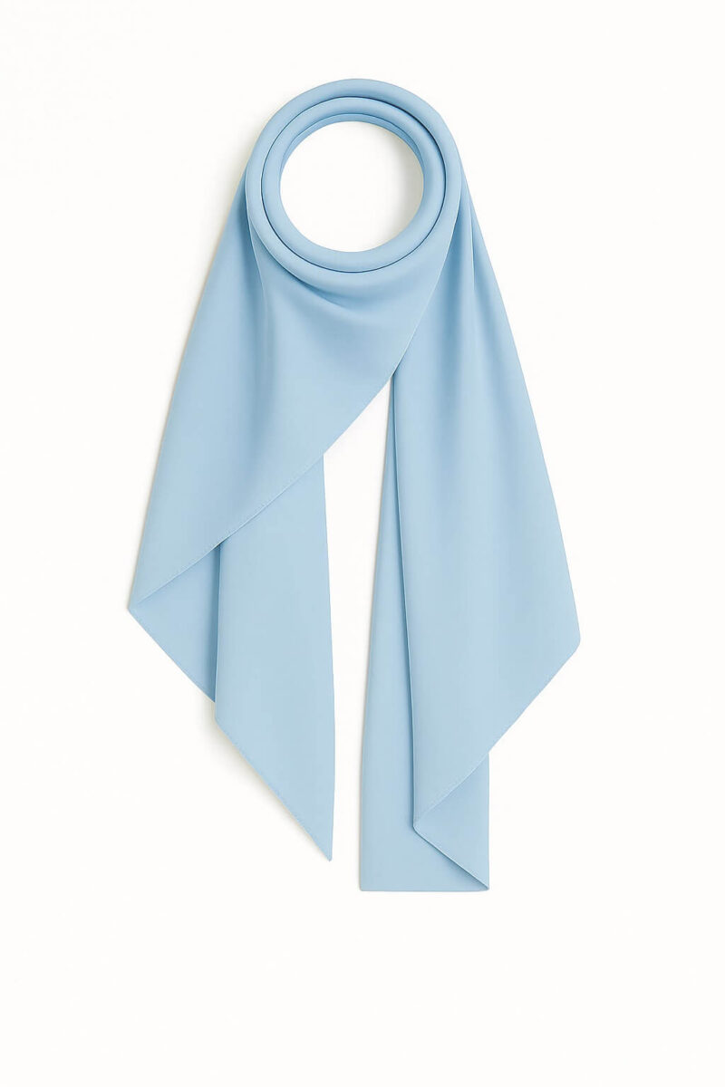 chiffon hijab hellblau