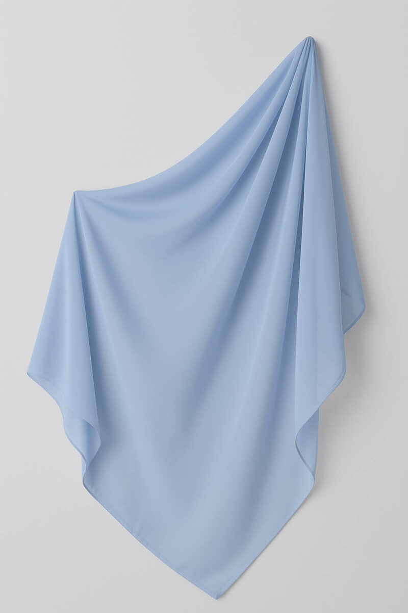 chiffon hijab hellblau