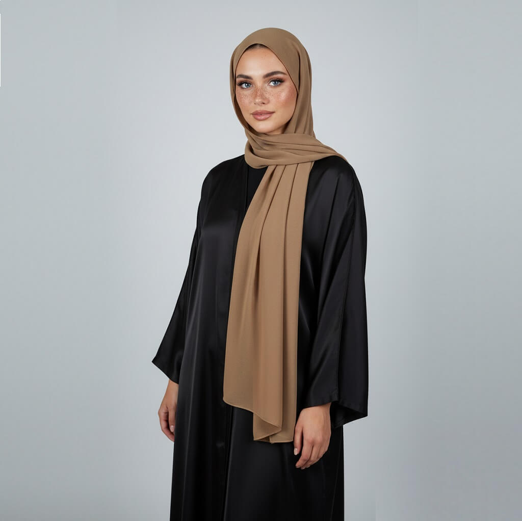 Chiffon Hijab Taupe Chiffon Hijab Taupe