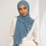 Chiffon Hijab Dusty Blue