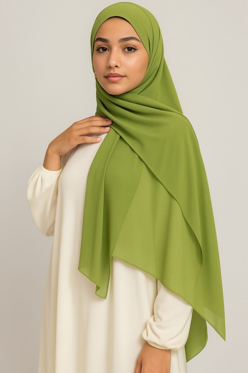 Chiffon Hijab Grün