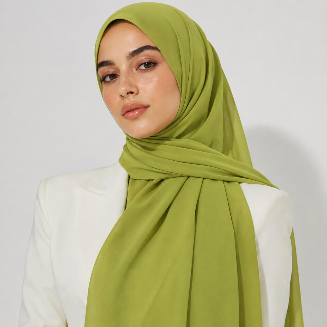Chiffon Hijab Naturgrün Chiffon Hijab Naturgrün