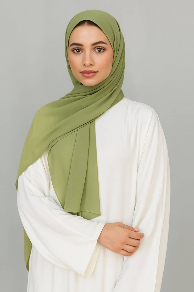 Chiffon Hijab Salbeigrün