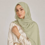 Chiffon Hijab kaufen Salbeigrün