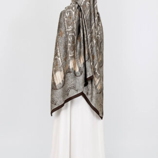 Hijab Brown Velvet