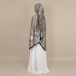 Oriental Shine Hijab - Brown Velvet