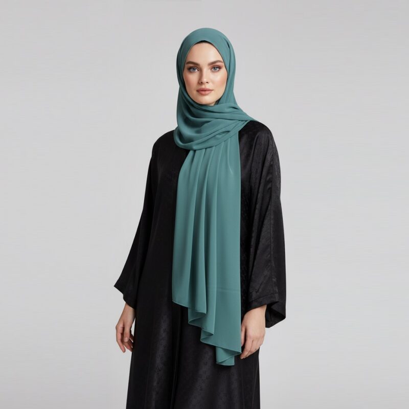 Chiffon Hijab Dusty Teal
