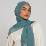 Chiffon Hijab Dusty Teal kaufen