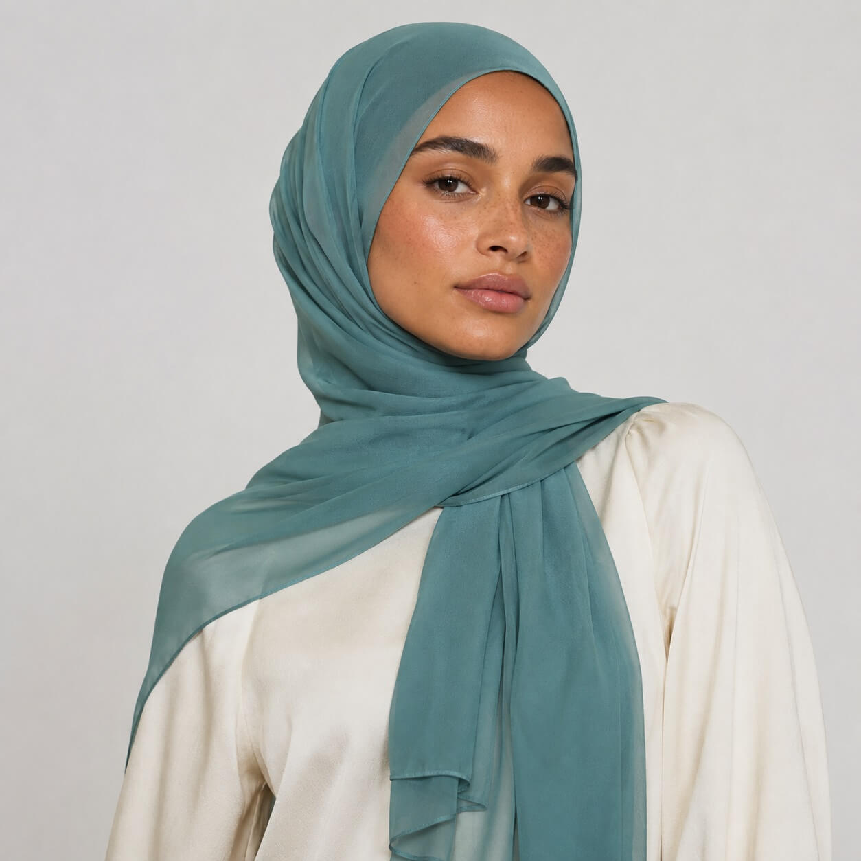Chiffon Hijab Dusty Teal kaufen