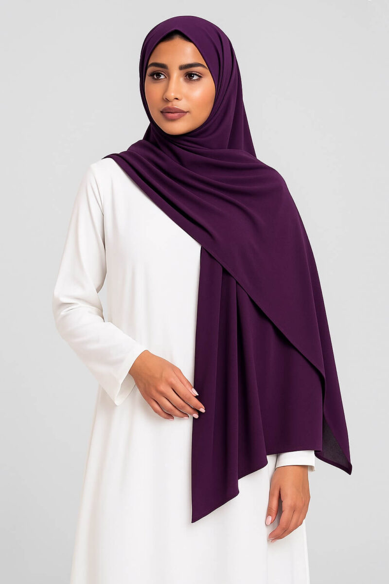 Chiffon Hijab Purple
