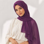 Chiffon Hijab Purple online kaufen