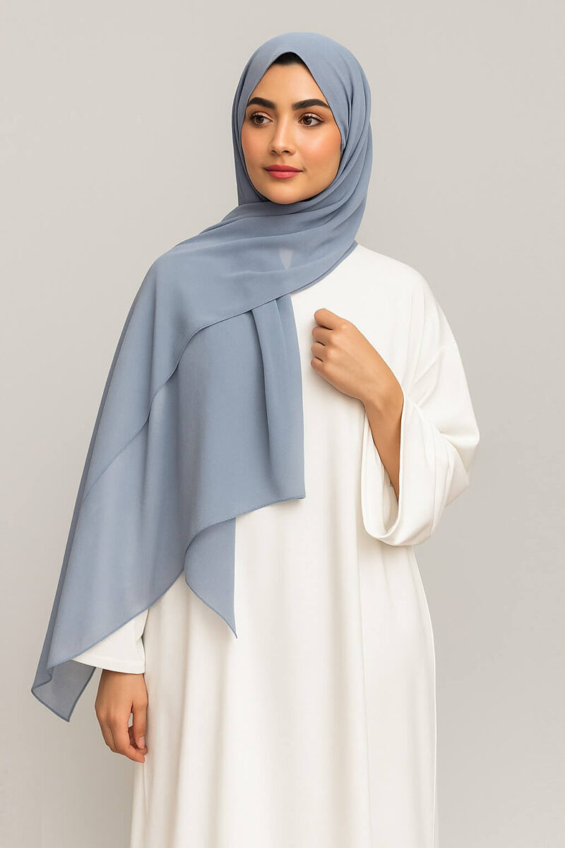 Chiffon Hijab Sky Blue