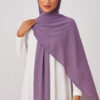 Chiffon hijab Liliac