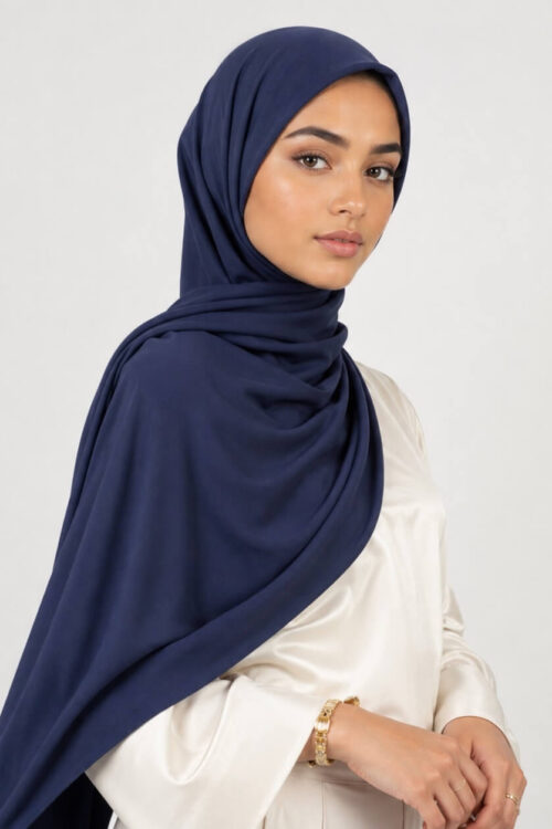 Premium Jersey Hijab in Navy – Business-Look