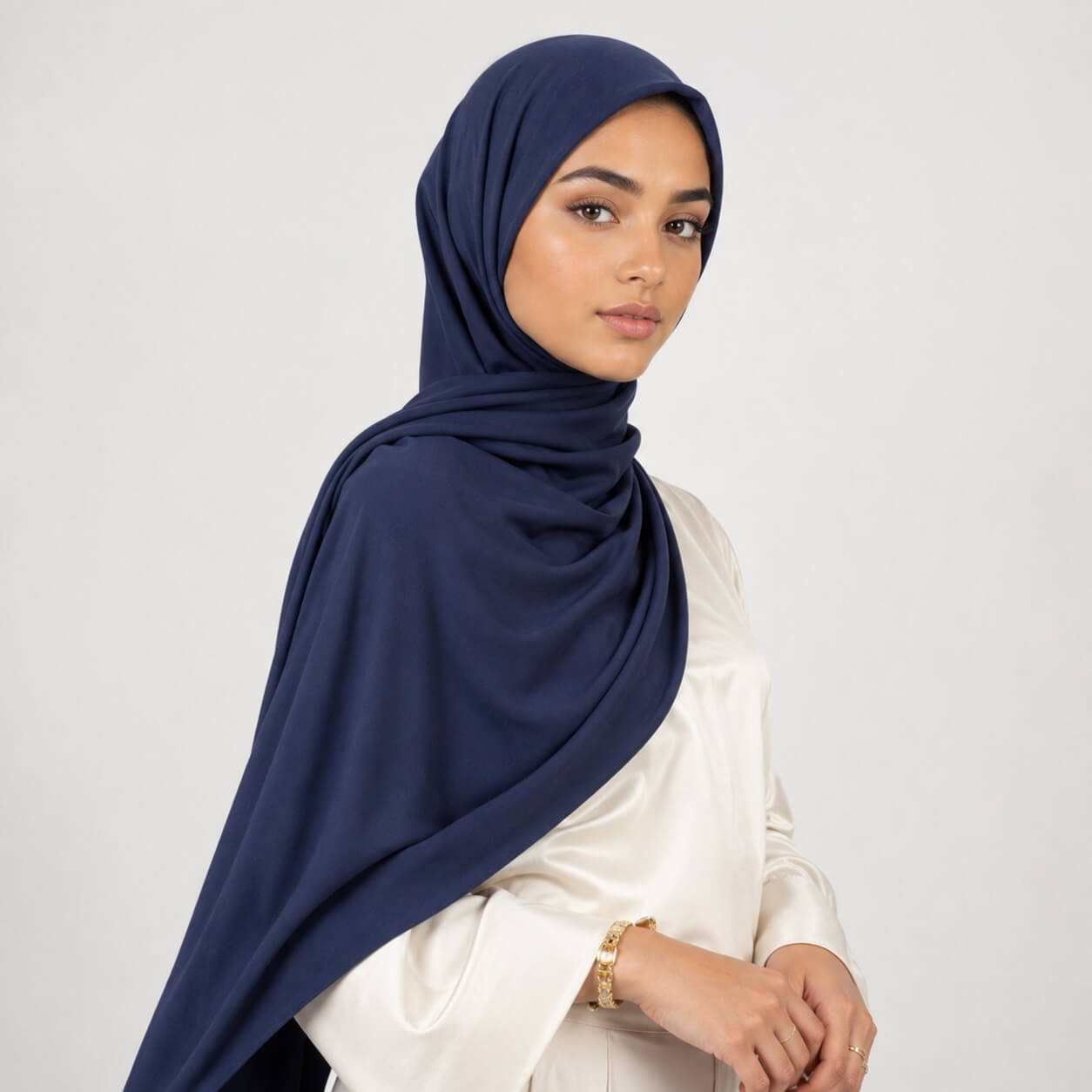 Premium Jersey Hijab in Navy – Business-Look